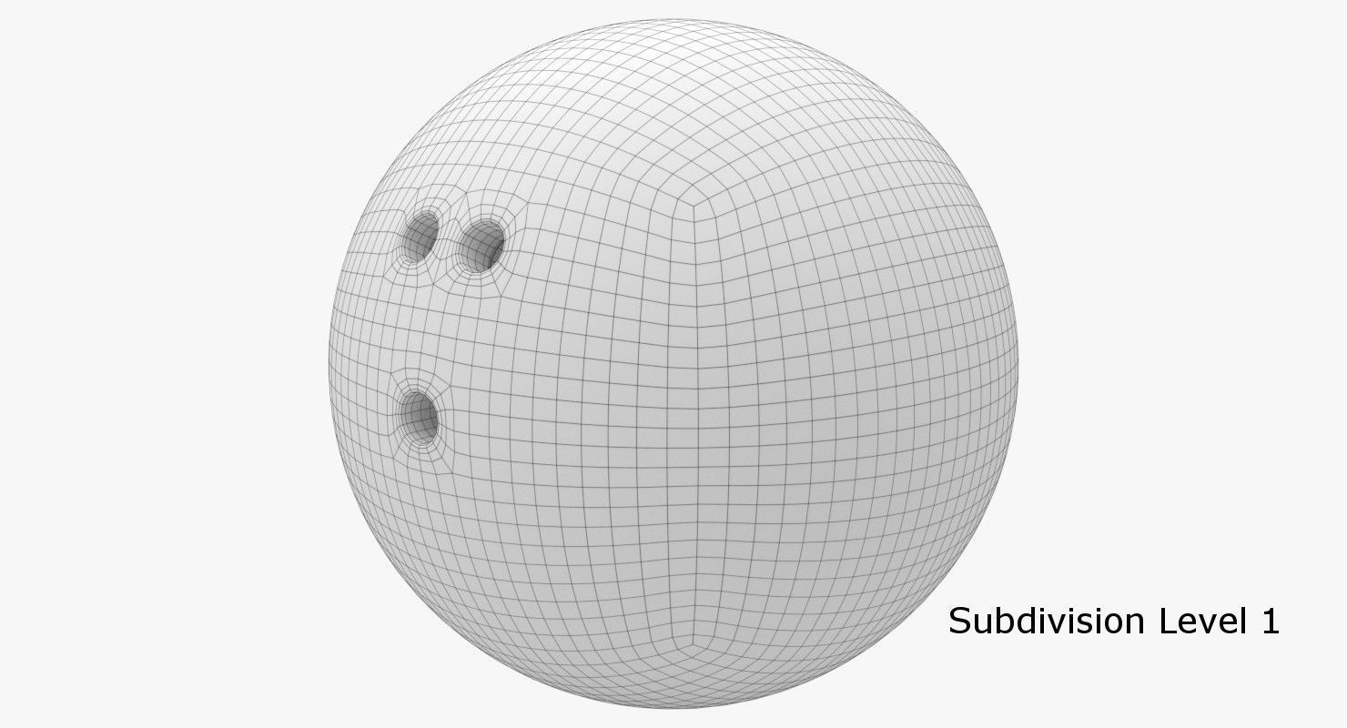 Bowling Ball 3D model_5