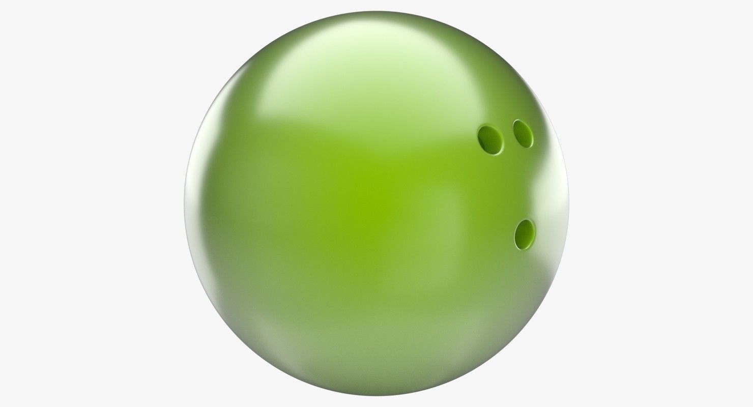 Bowling Ball 3D model_1