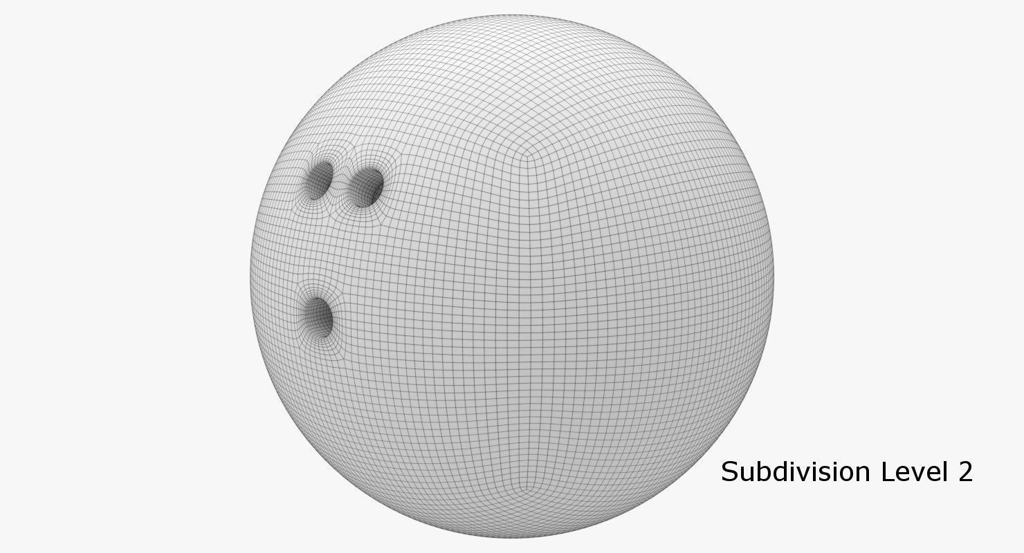 Bowling Ball 3D model_6