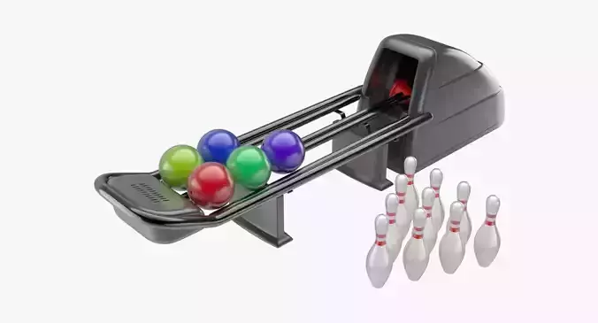Bowling Set machine with balls and pins