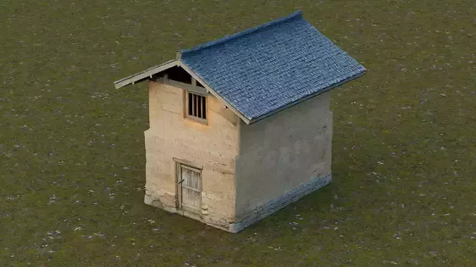 Traditional Rural Dwelling Low-poly 3D model