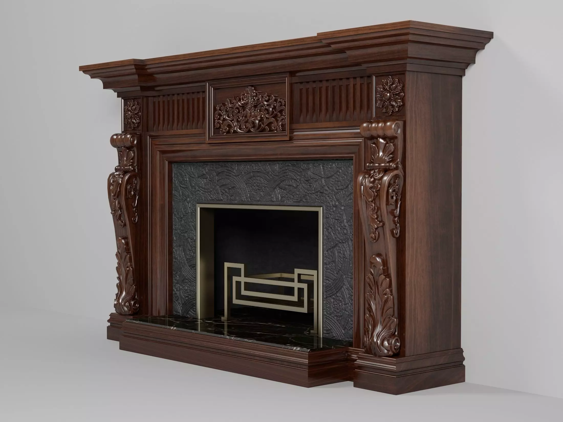 Fireplace M01 3D model