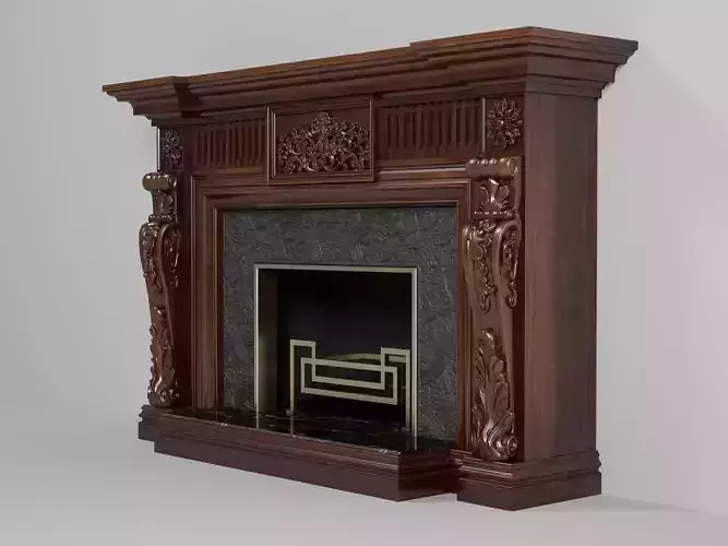 Fireplace M01 3D model