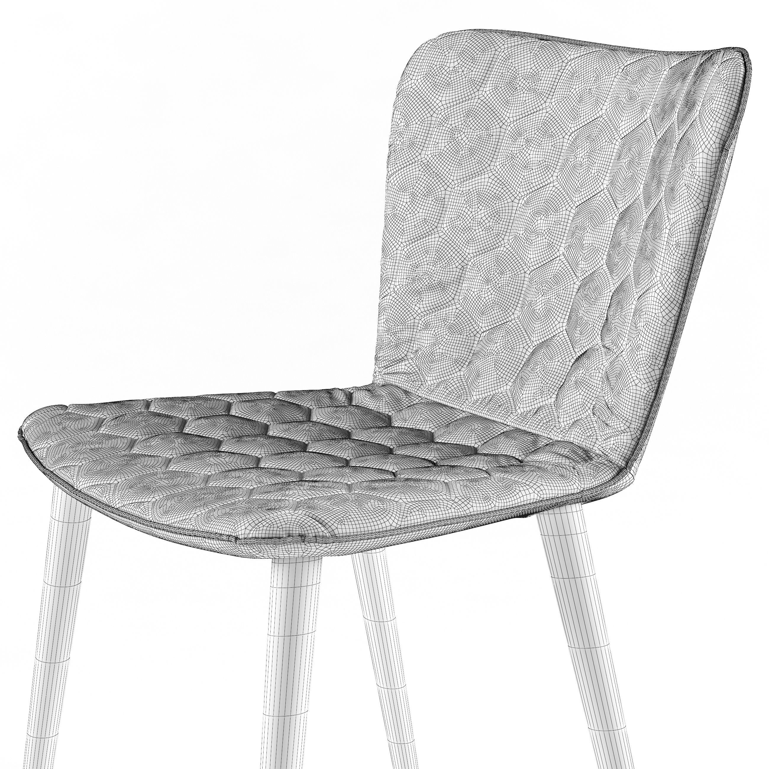 Tea chair Sancal 3D model_5