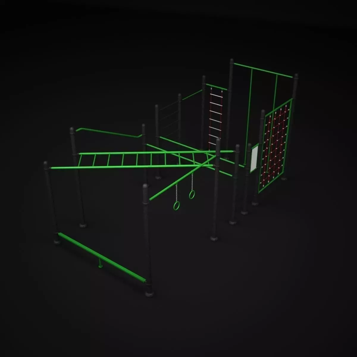 Teenagers Outdoors Toys 3D model_0