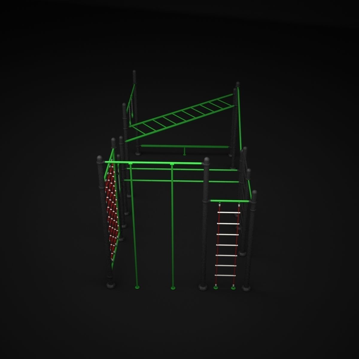 Teenagers Outdoors Toys 3D model_2