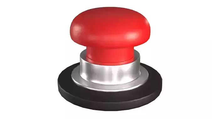 Push Button PBR Low-poly 3D model