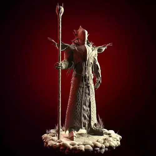 Necromancer posed version Zbrush  3D model