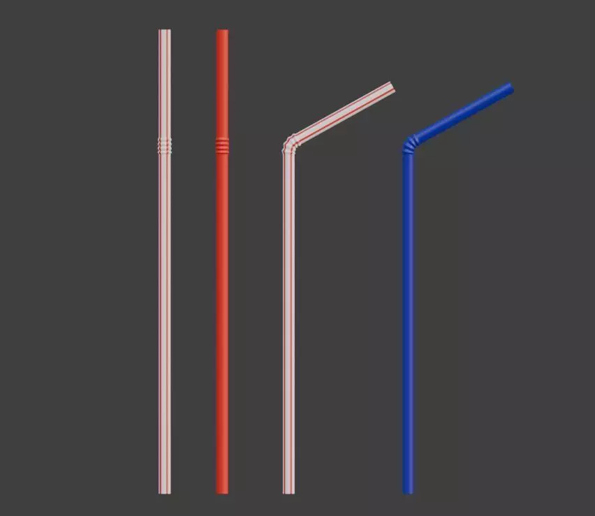 Simple Bendy Straw Free low-poly 3D model