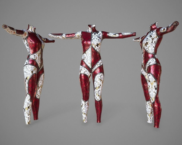 Deluxe Catsuit PBR Low-poly 3D model