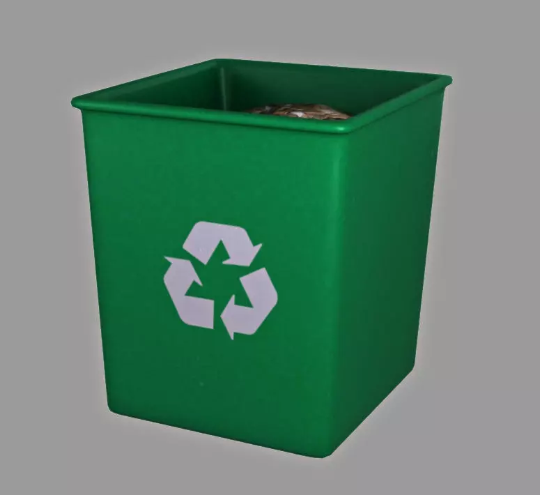 Rubbish Bin Free Free low-poly 3D model