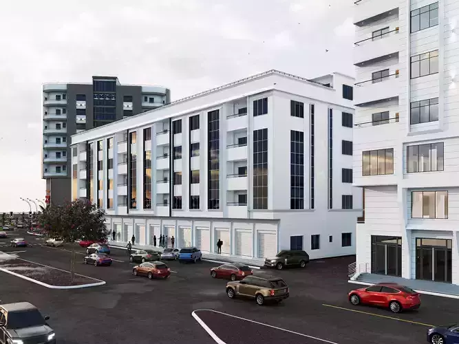 Office Building interior and exterior - REVIT PROJECT 3D model