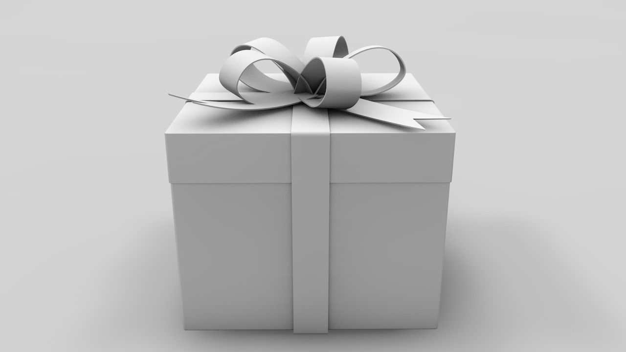 Gift Box 3D model_3