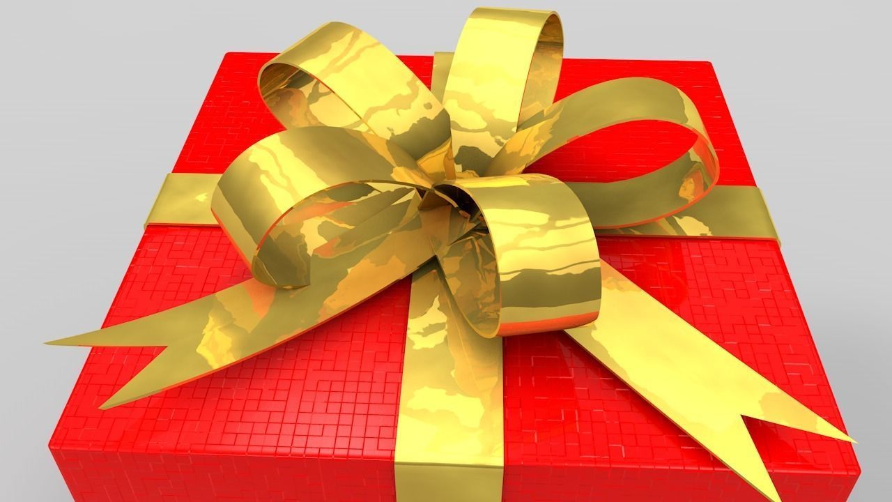 Gift Box 3D model_1