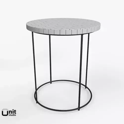 Mosaic Tiled Side Table by West Elm