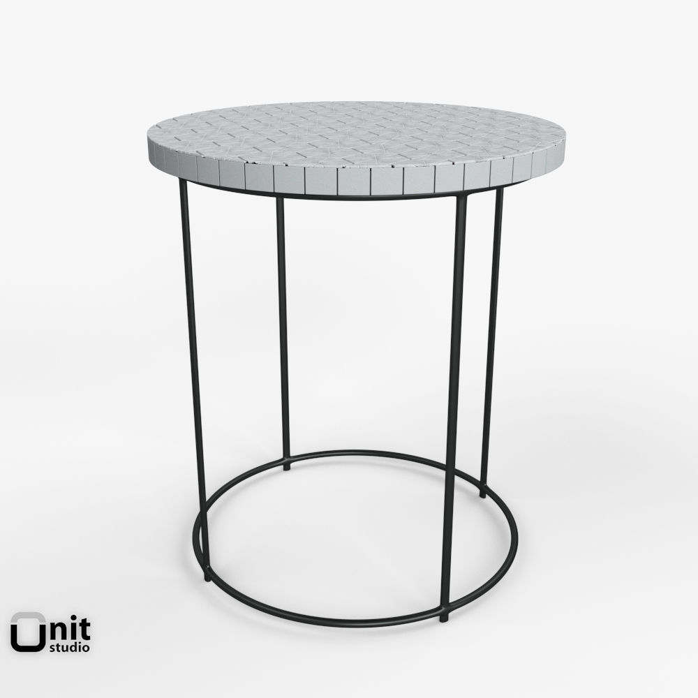 Model Mosaic Tiled Side Table By West Elm Cgtrader Mosaic Tiled Side Table By West Elm