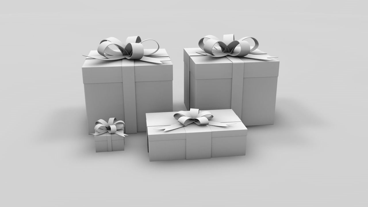Gift Boxes 3D model_6