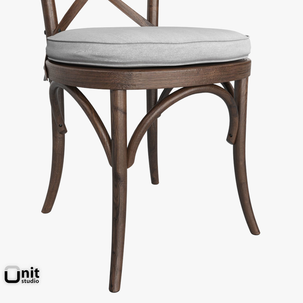 Madeleine Side Chair by Restoration Hardware 3D model CGTrader