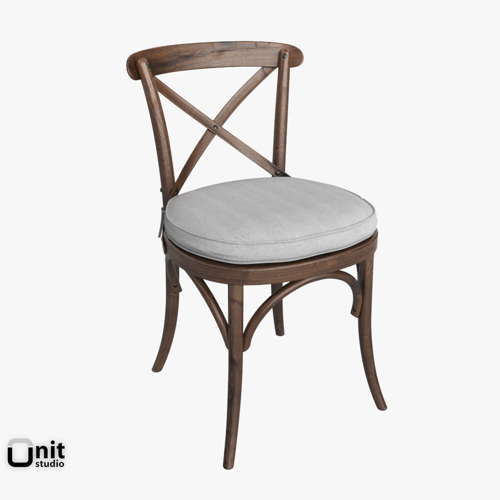 Madeleine Side Chair by Restoration Hardware 3D model CGTrader