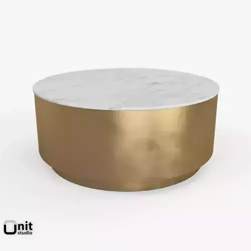 Metal Drum Coffee Table by West Elm