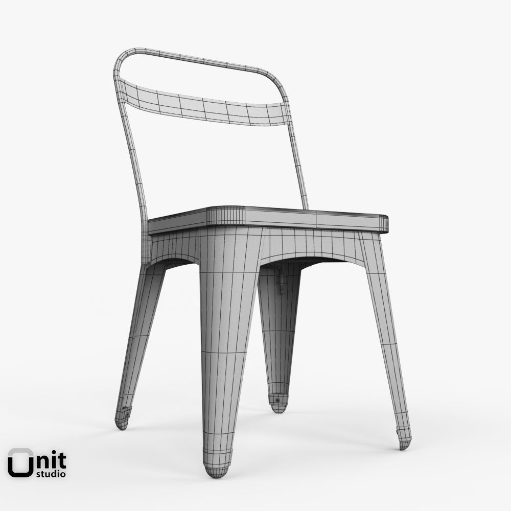 Xavier Dining Chair by West Elm 3D model_8