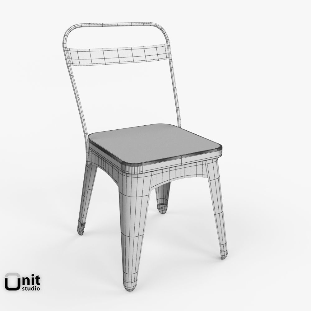 Xavier Dining Chair by West Elm 3D model_7