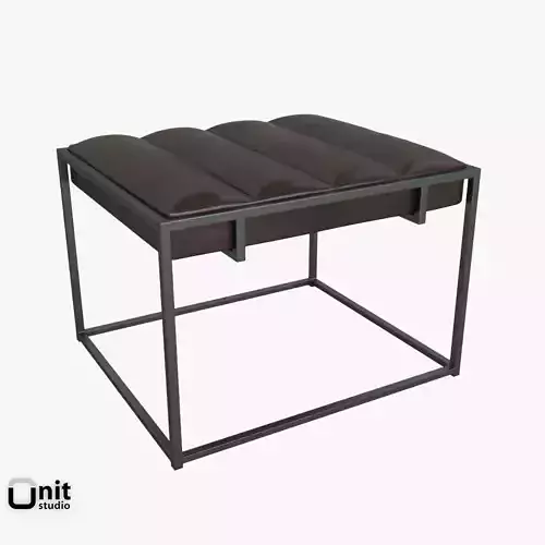 Fontanne Leather Ottoman by West Elm