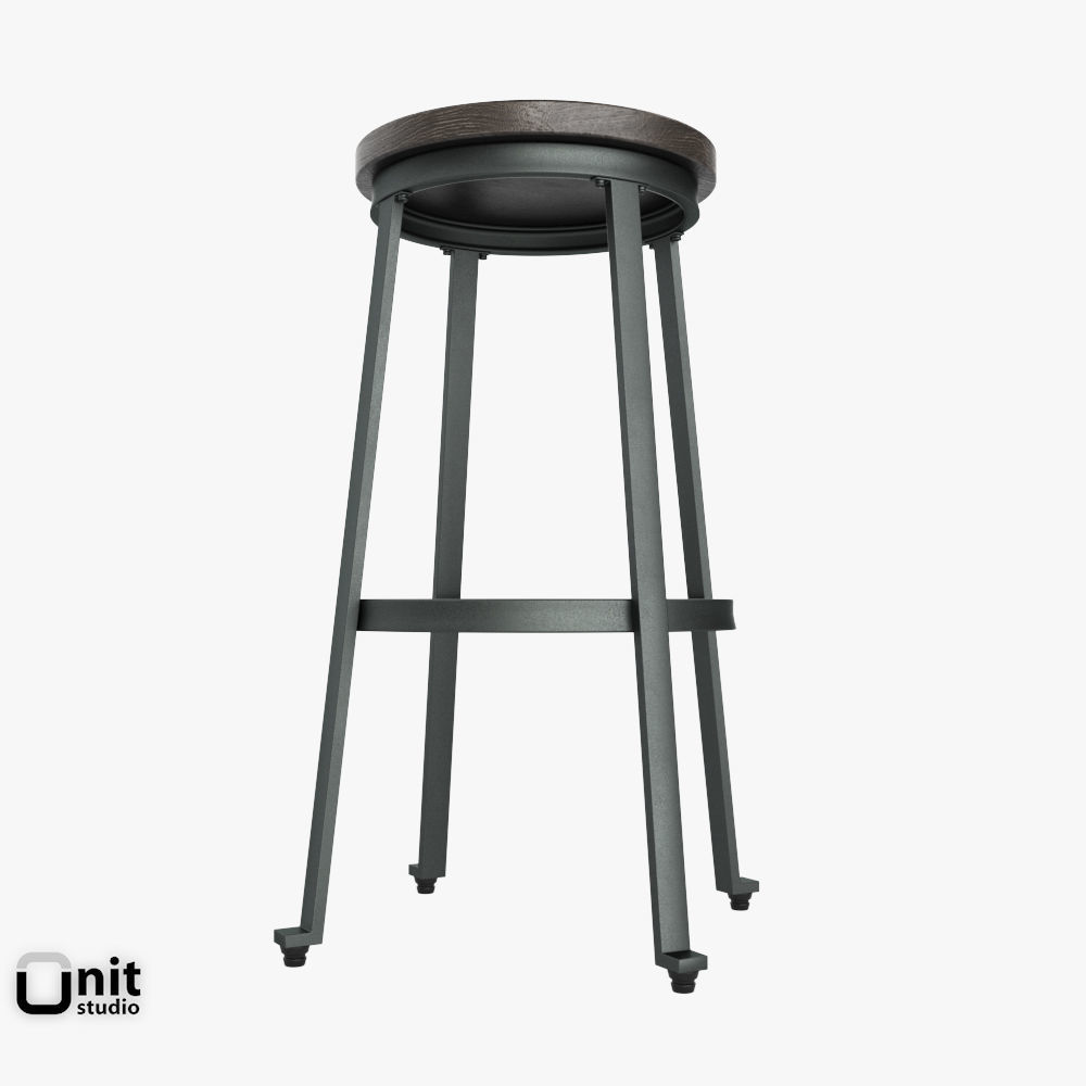 Challiman Tall Stool 3D model_1