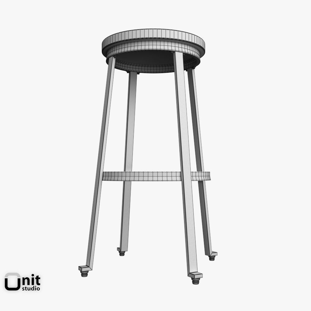 Challiman Tall Stool 3D model_6
