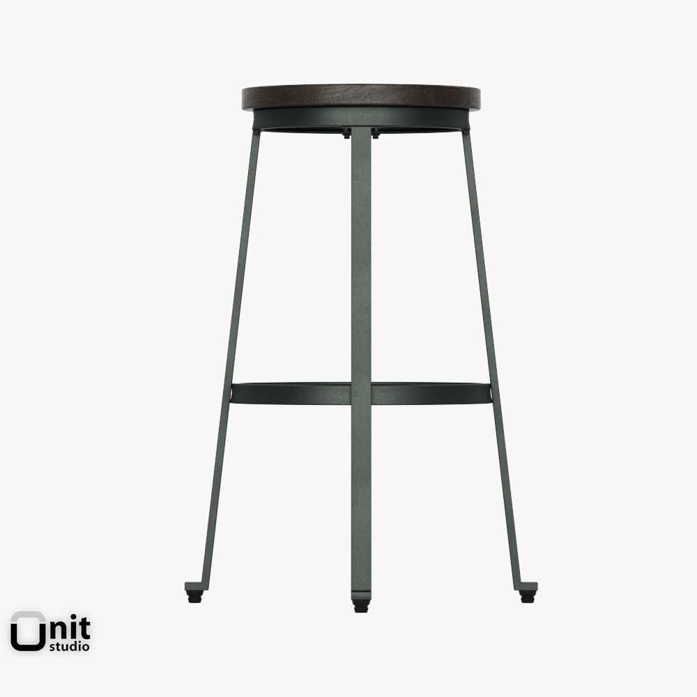 Challiman Tall Stool 3D model_4