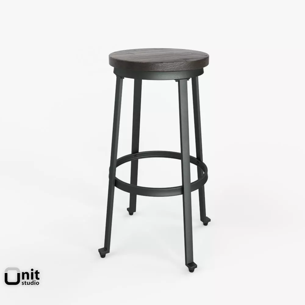 Challiman Tall Stool 3D model_0