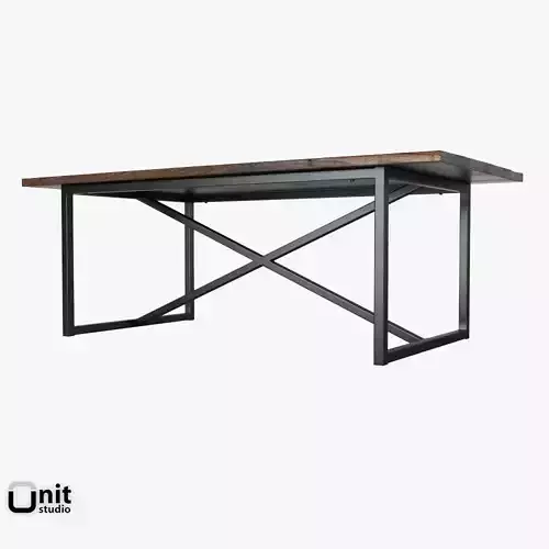 Salvaged Boatwood Rectangular Table by Restoration Hardware