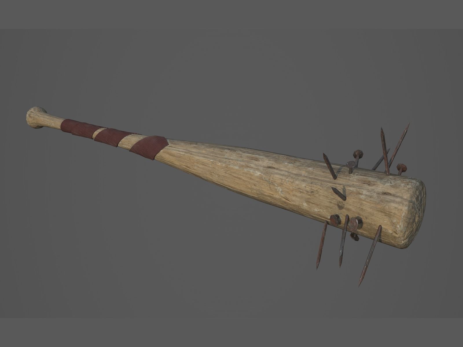 Apocalyptic Melee Weapons - PBR and Game Ready Low-poly 3D model_13