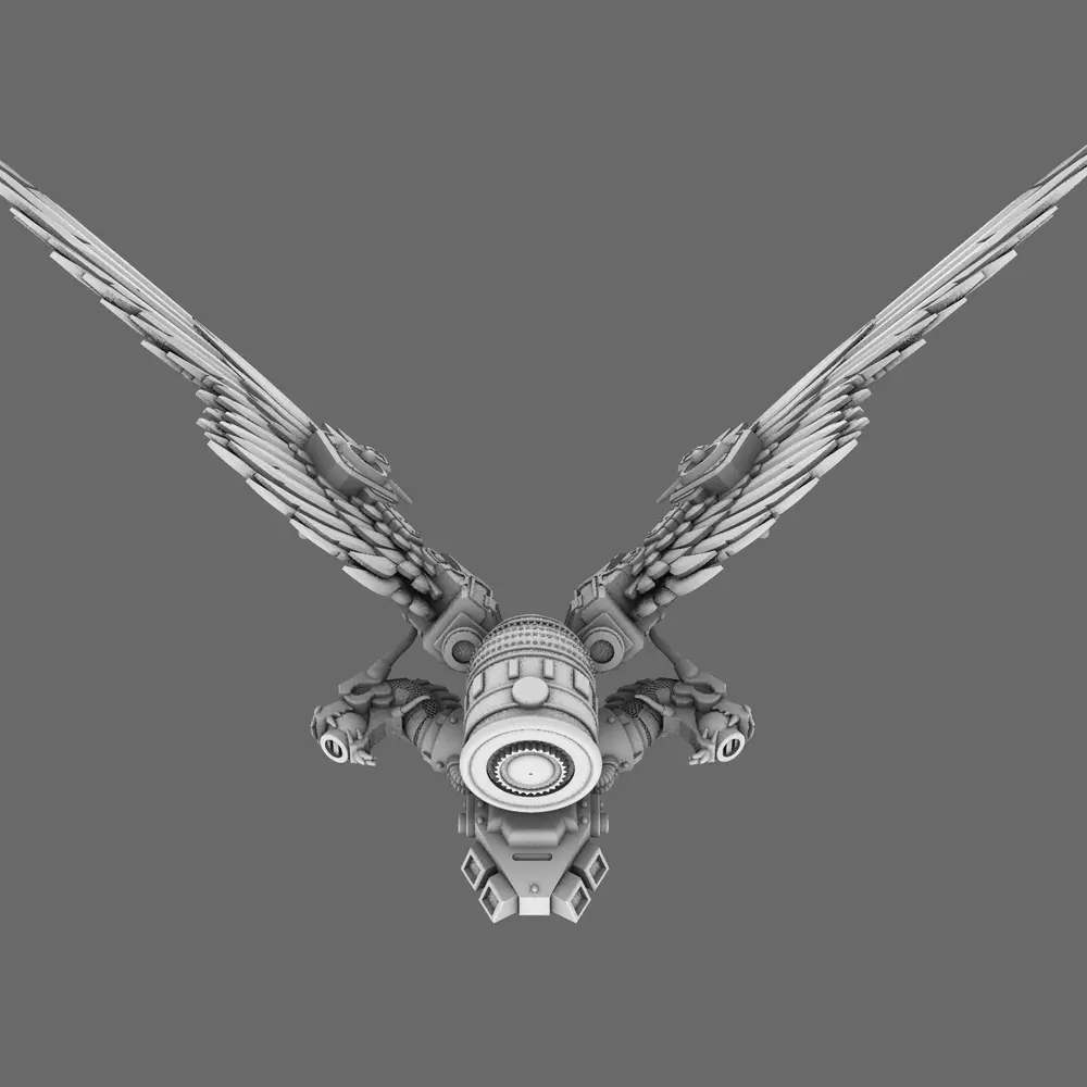 Cyber Samurai V8 Dragon King Jetpack 3D print model