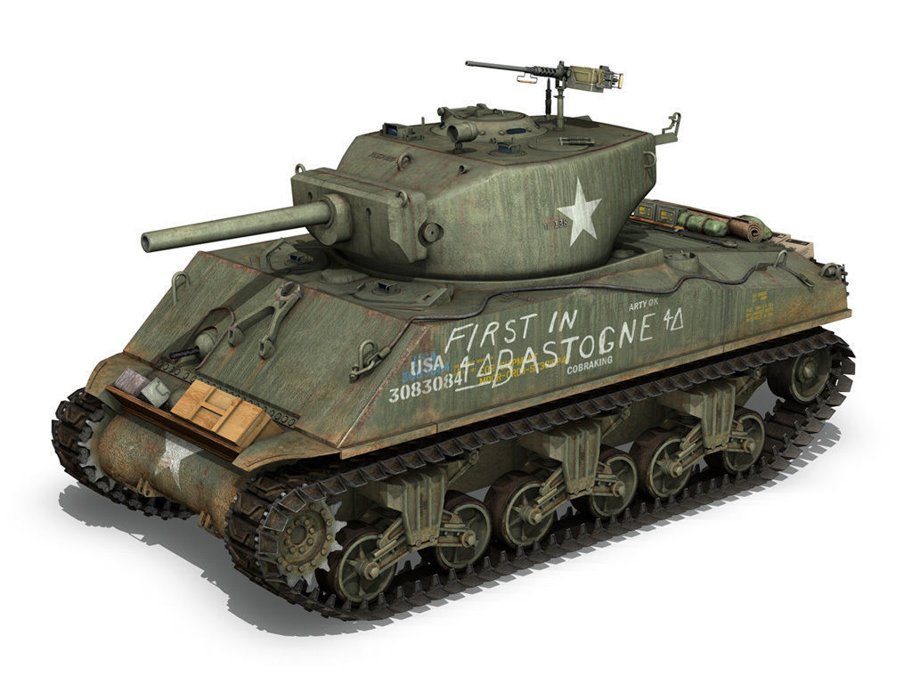 M4A3E2 - Sherman Jumbo - Cobra King 3D model_1