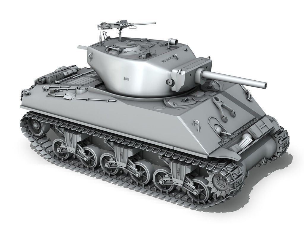 M4A3E2 - Sherman Jumbo - Cobra King 3D model_11
