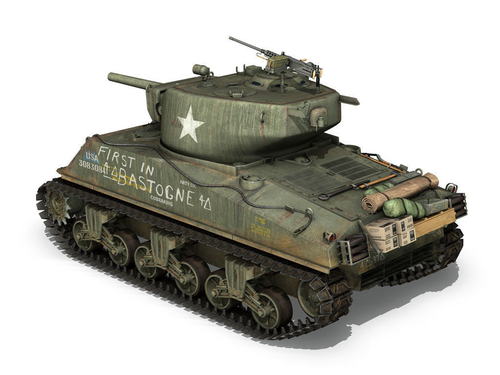 M4A3E2 - Sherman Jumbo - Cobra King 3D model_5