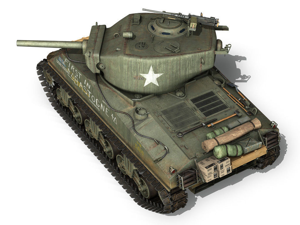 M4A3E2 - Sherman Jumbo - Cobra King 3D model_3