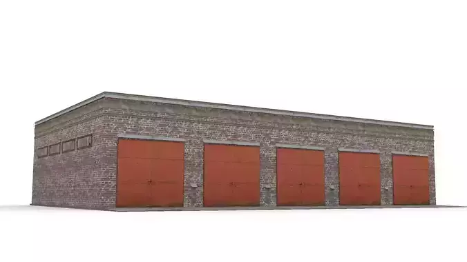 Garage brick building