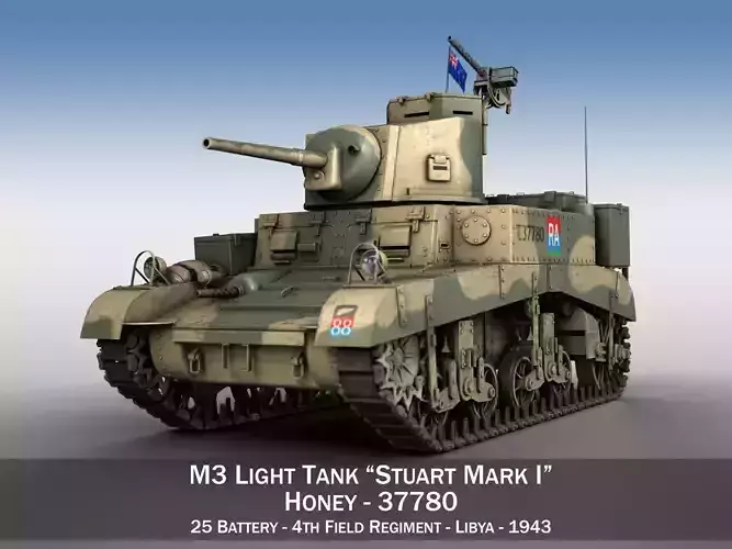M3 Light Tank Honey - 37780