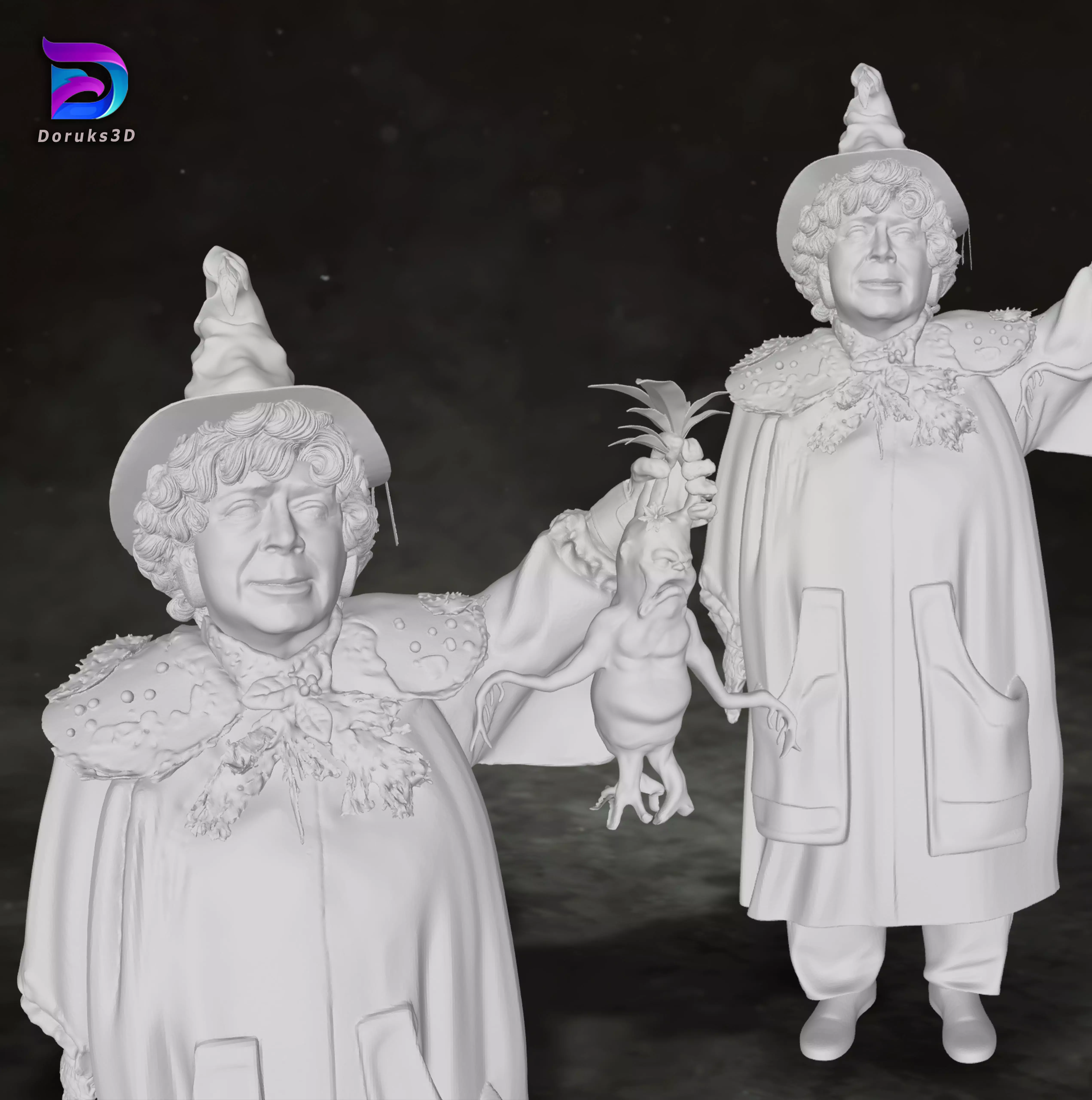Pomona Sprout Harry Potter Action Figure Custom 3D Print Model 3D print model
