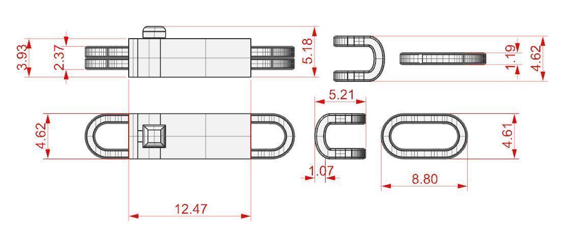 Chain or Bracelet 3D print model_9