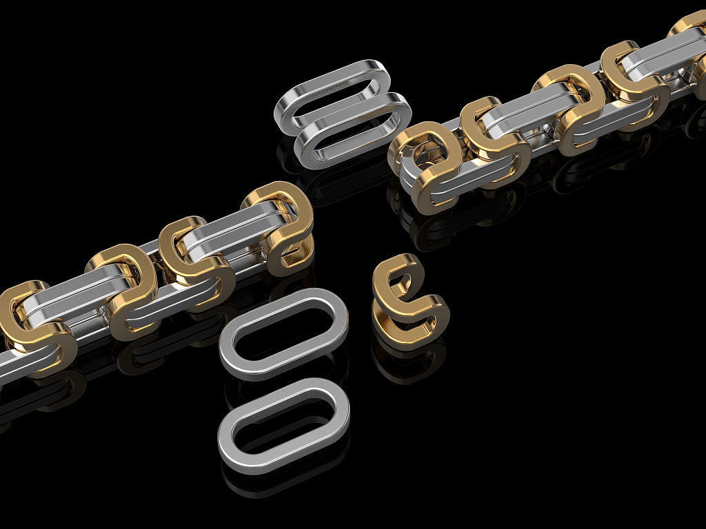 Chain or Bracelet 3D print model_4