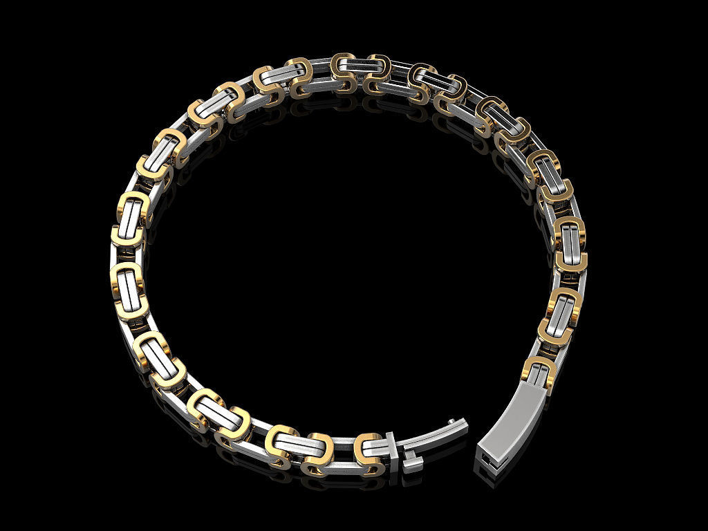 Chain or Bracelet 3D print model_3