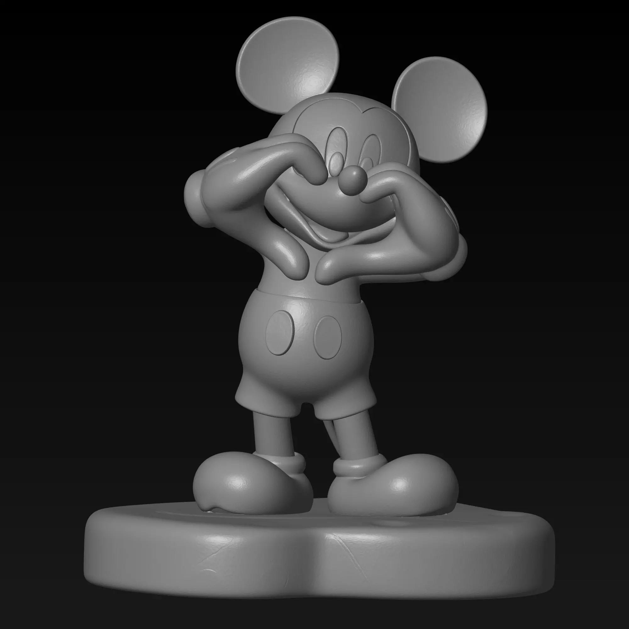 Romantic Mickey Mouse Figure 3D print model