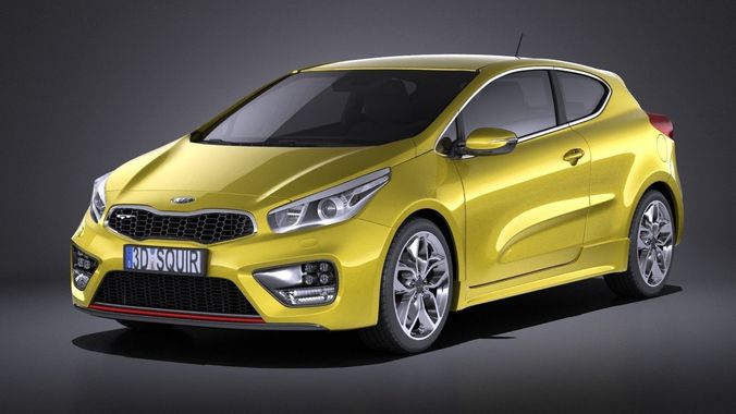 Kia PRO Ceed GT 2017 VRAY 3D model