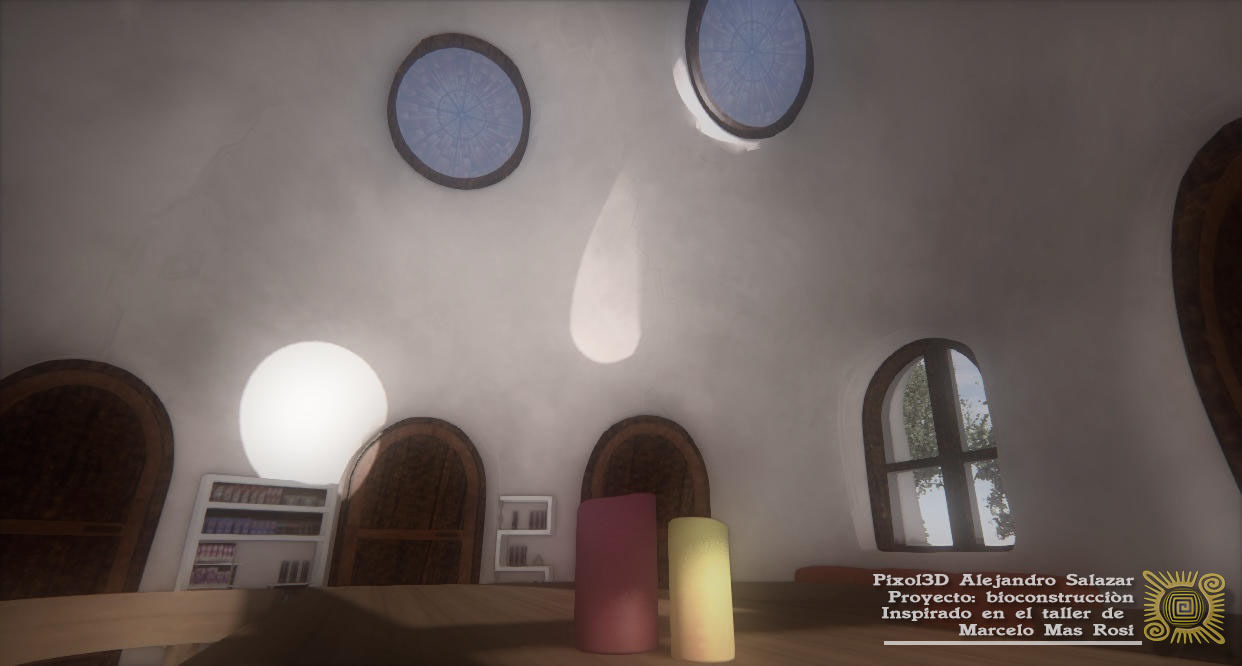 Domo SuperAdobe Bioconstruccion Low-poly 3D model_5