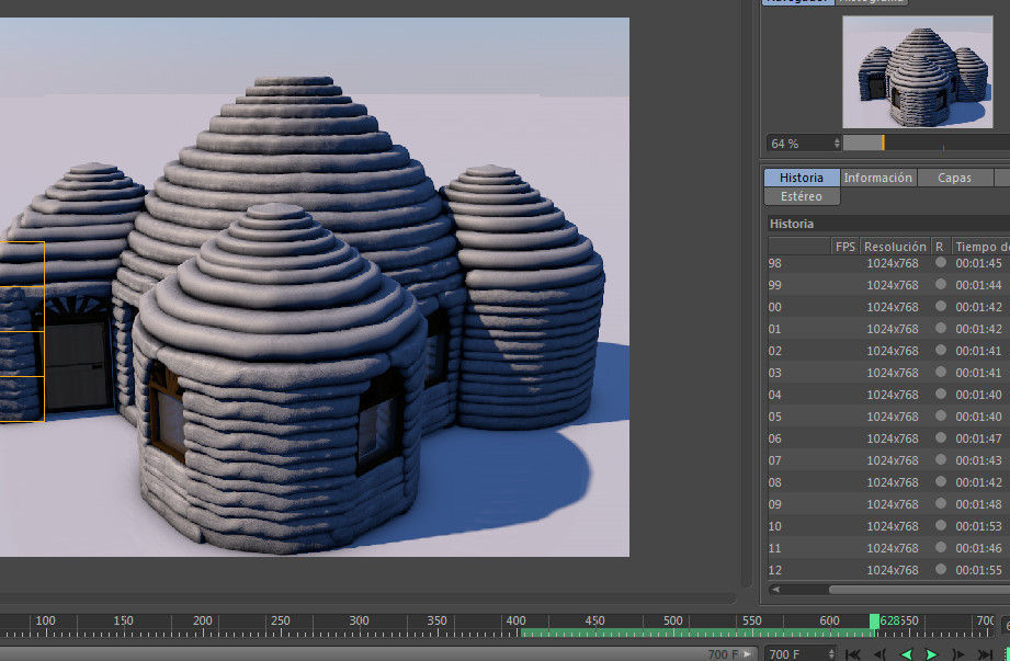 Domo SuperAdobe Bioconstruccion Low-poly 3D model_12