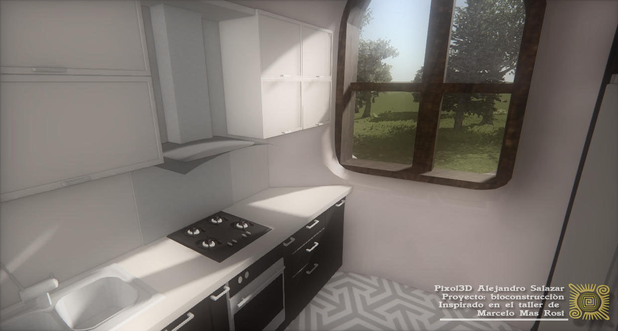 Domo SuperAdobe Bioconstruccion Low-poly 3D model_6