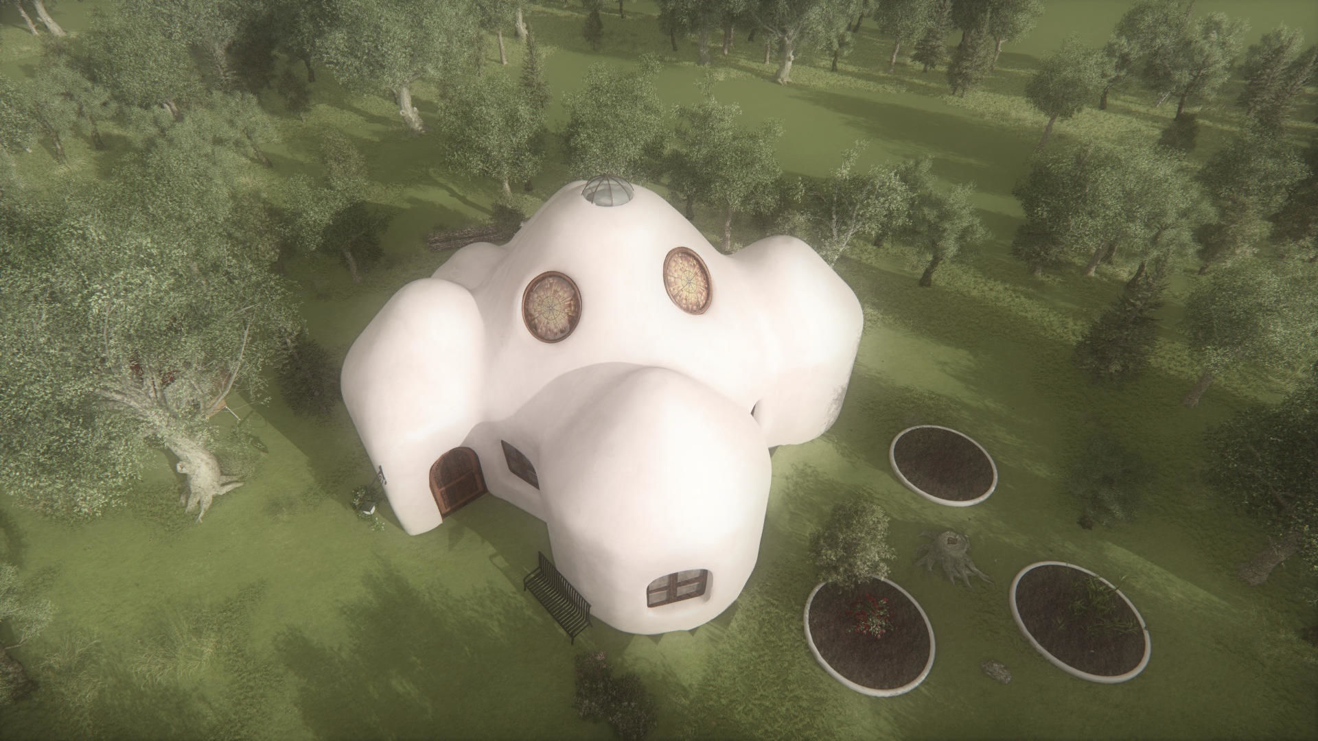 Domo SuperAdobe Bioconstruccion Low-poly 3D model_4